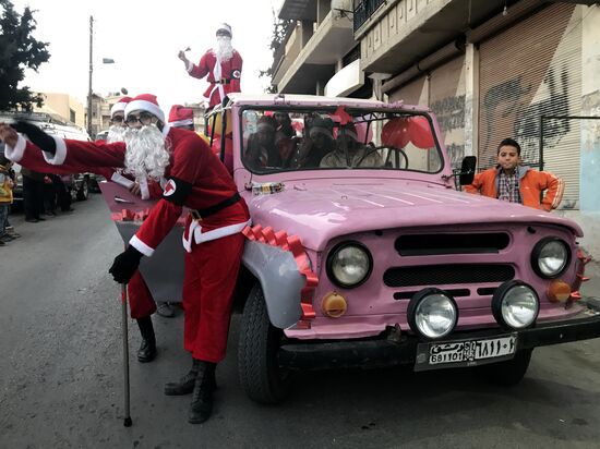Празднование Рождества в Сирии