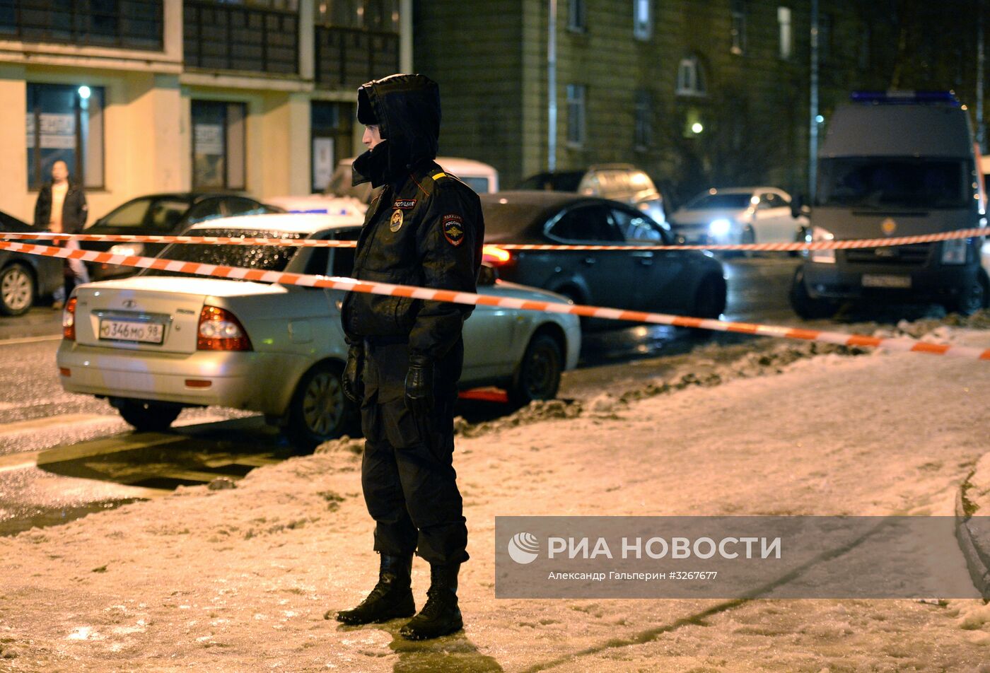 Взрыв в магазине "Перекресток" в Санкт-Петербурге