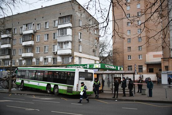 ДТП с участием автобуса на северо-западе Москвы