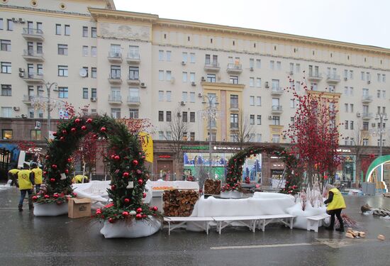 Аномально теплая погода в Москве