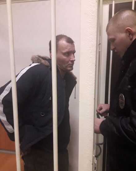 Суд арестовал обвиняемого в организации взрыва в магазине "Перекресток" в Санкт-Петербурге