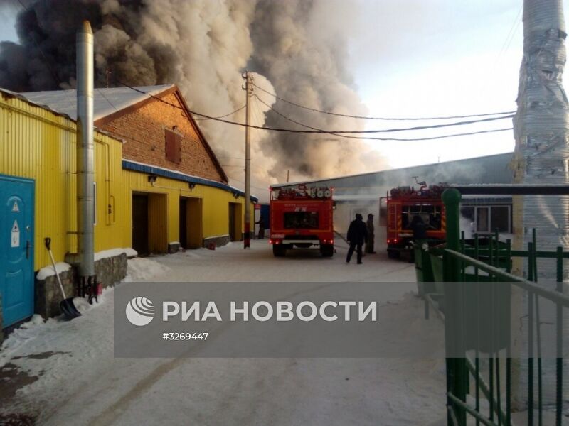 Пожар в Новосибирской области