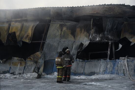 Пожар в Новосибирской области