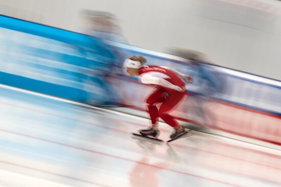 Конькобежный спорт. Чемпионат Европы на отдельных дистанциях. Тренировки