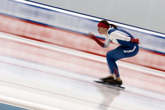 Конькобежный спорт. Чемпионат Европы на отдельных дистанциях. Тренировки