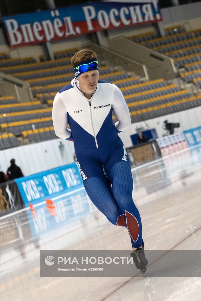 Конькобежный спорт. Чемпионат Европы на отдельных дистанциях. Тренировки