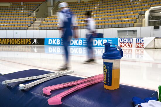 Конькобежный спорт. Чемпионат Европы на отдельных дистанциях. Тренировки