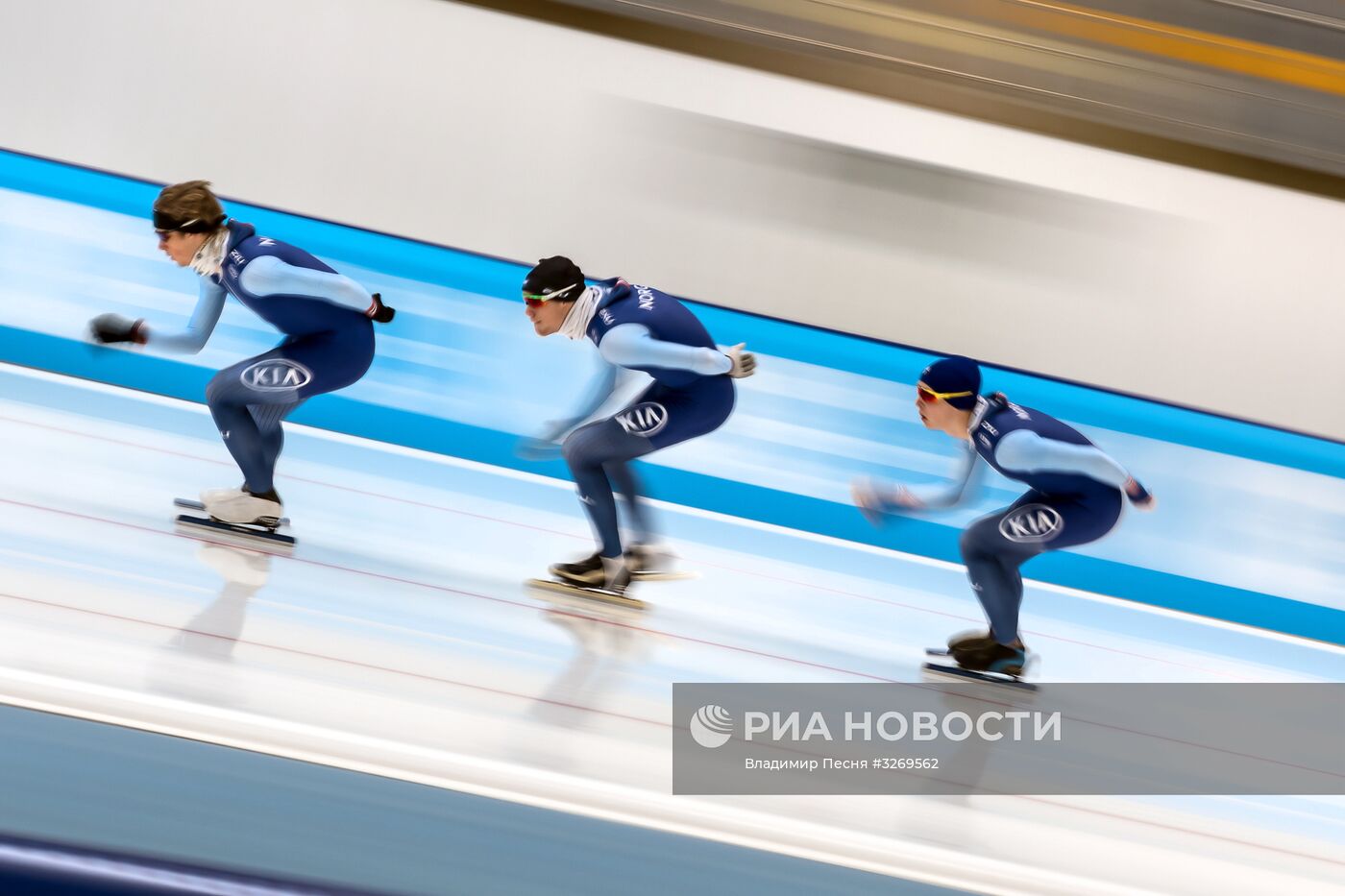 Конькобежный спорт. Чемпионат Европы на отдельных дистанциях. Тренировки