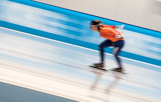 Конькобежный спорт. Чемпионат Европы на отдельных дистанциях. Тренировки