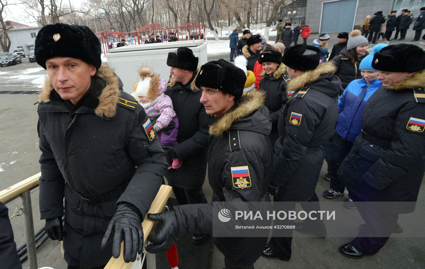 Встреча кораблей Тихоокеанского флота во Владивостоке