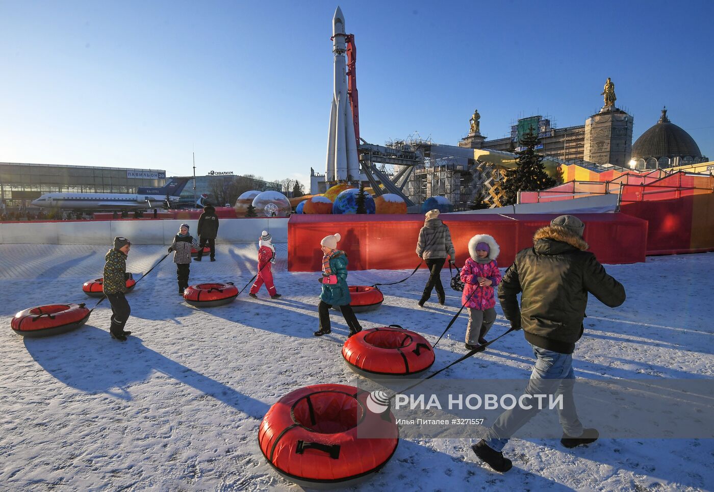 Тюбинговая горка на ВДНХ