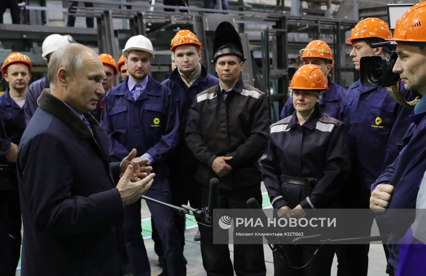 Рабочая поездка президента РФ В. Путина в Тверскую область