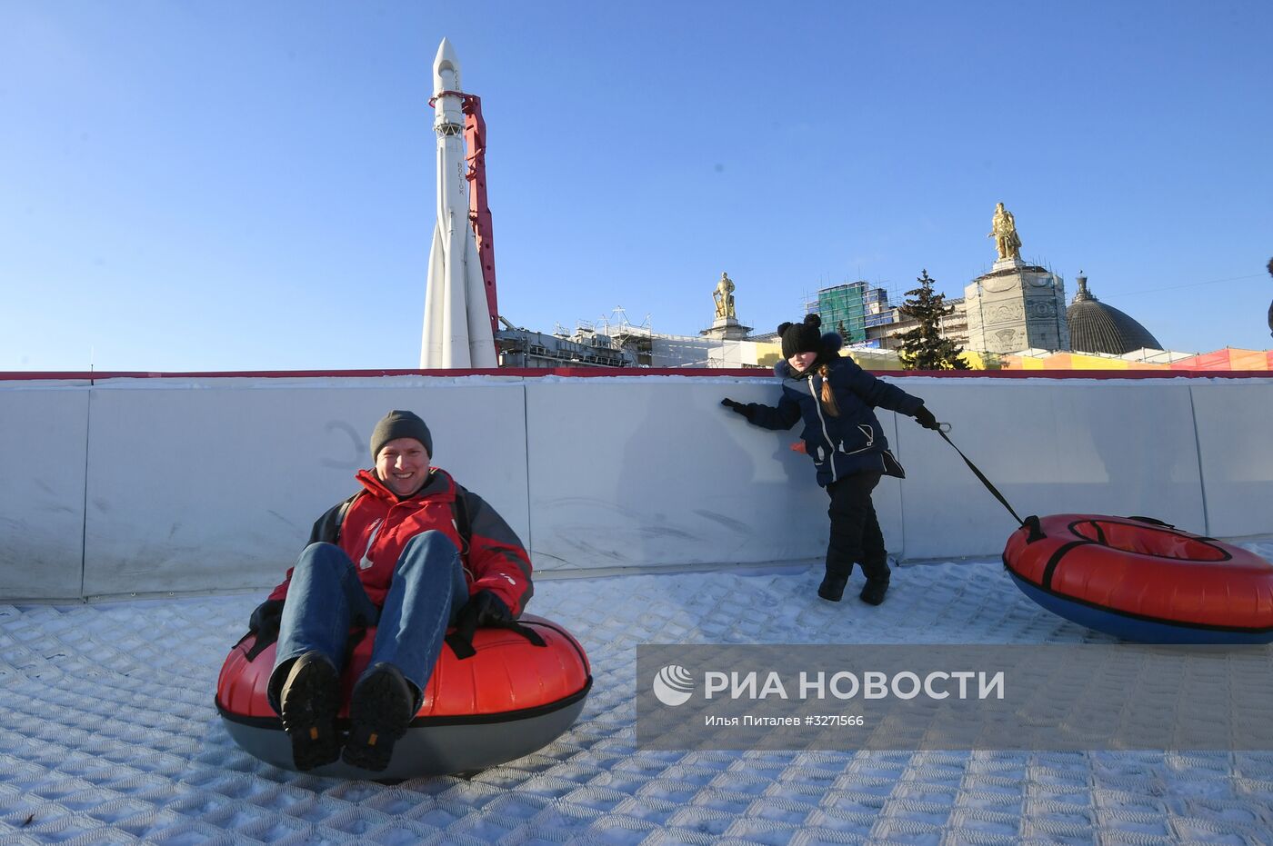 Тюбинговая горка на ВДНХ