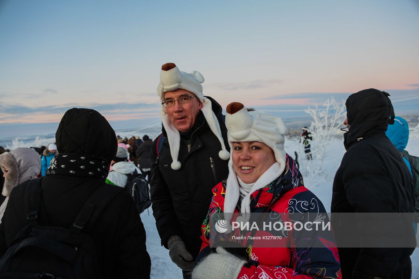 Первый рассвет после полярной ночи в Мурманске