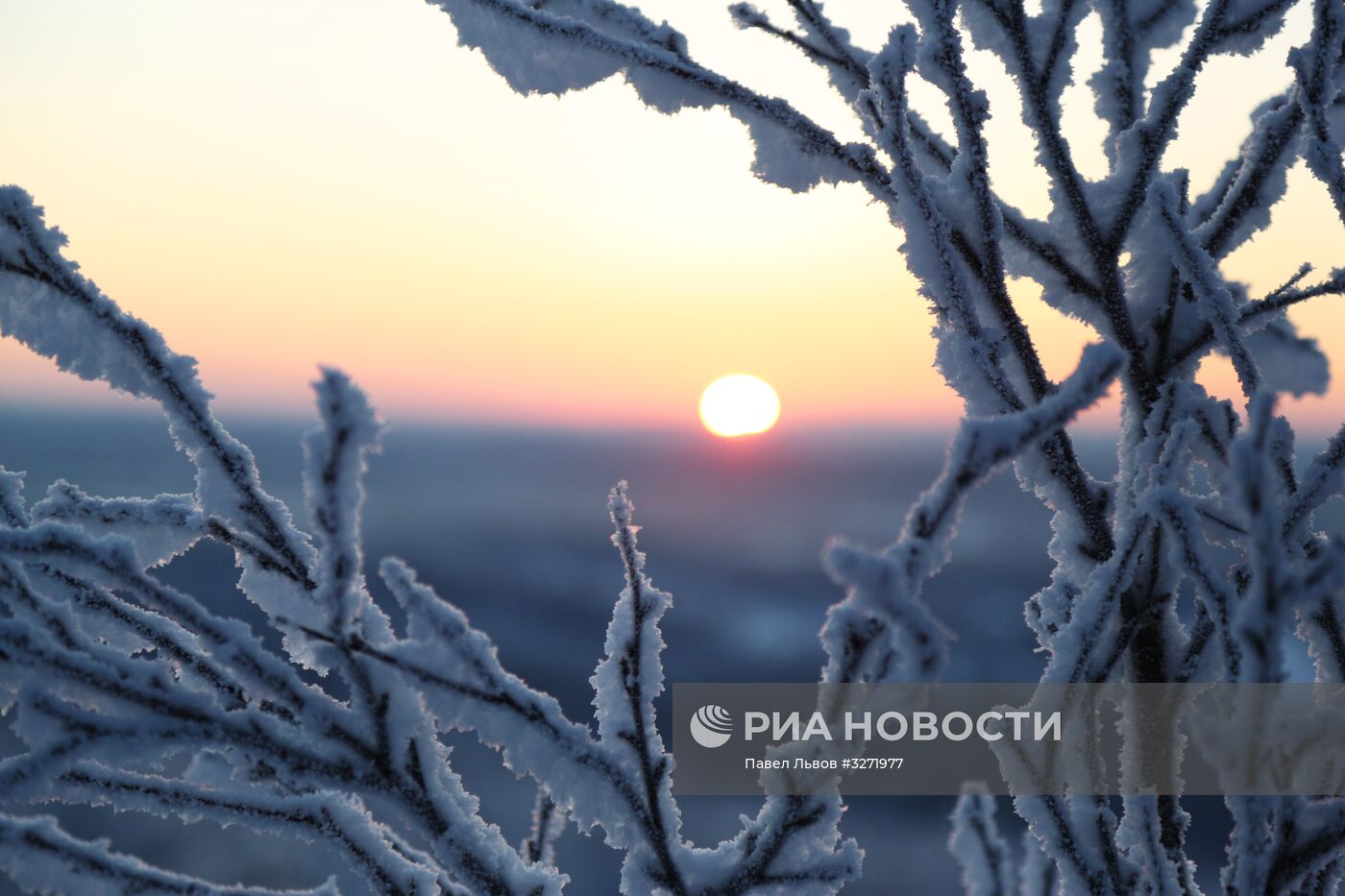 Первый рассвет после полярной ночи в Мурманске