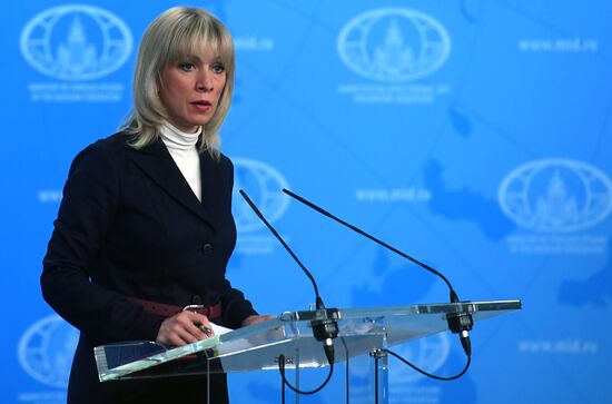 Брифинг официального представителя министерства иностранных дел РФ М. Захаровой