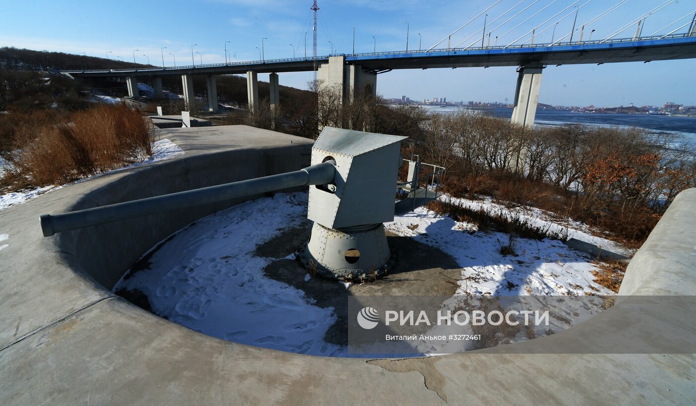 Зима на острове Русский