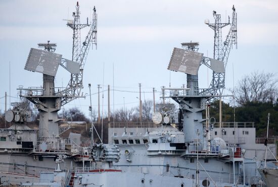 Военные корабли, принадлежащие Украине, в Крыму