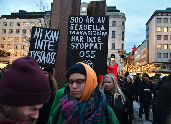 Акция в Стокгольме против насилия