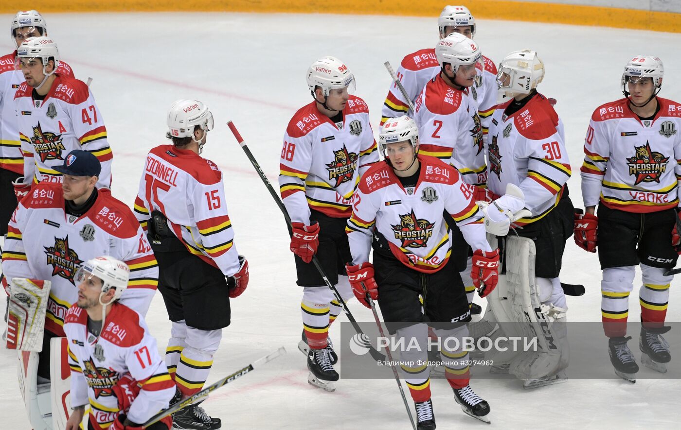 Хоккей. КХЛ. Матч "Динамо" - "Куньлунь"
