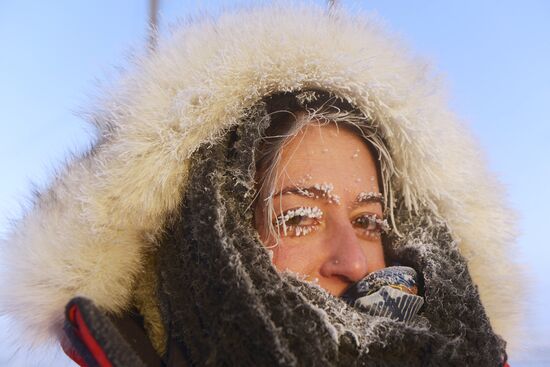 Сильные морозы в Якутии