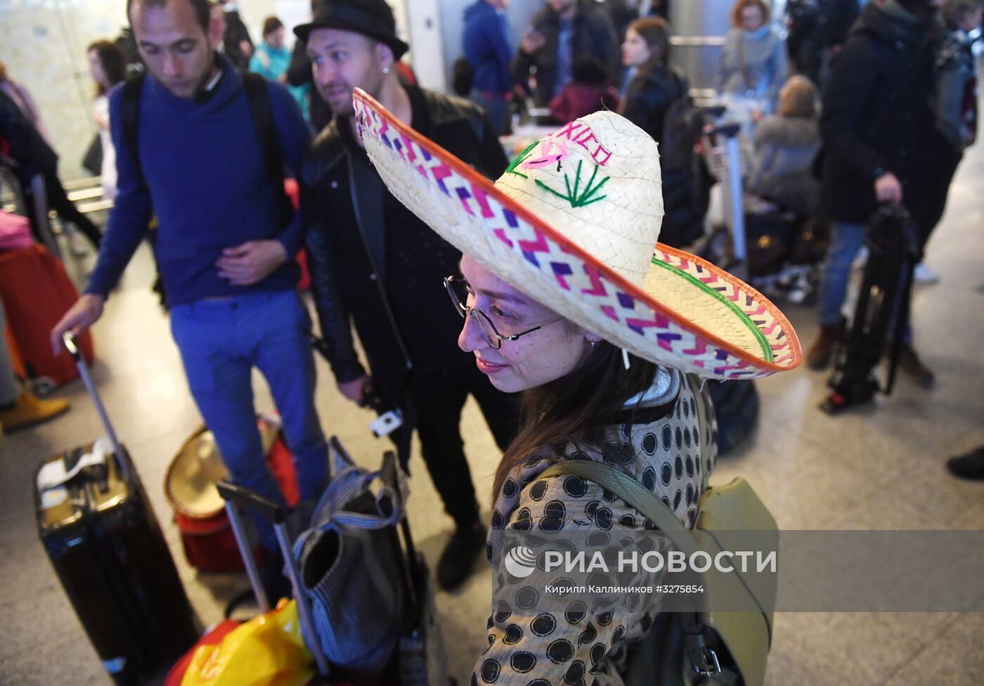 Прилёт российских туристов из Мексики