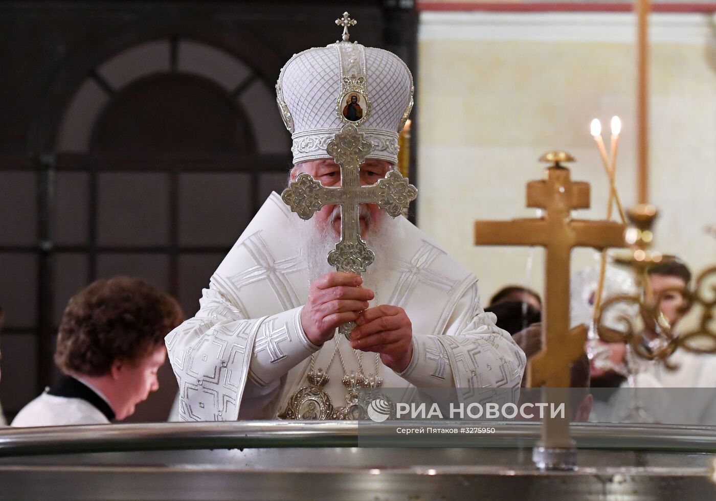 Патриаршее служение в Крещенский сочельник в Храме Христа Спасителя