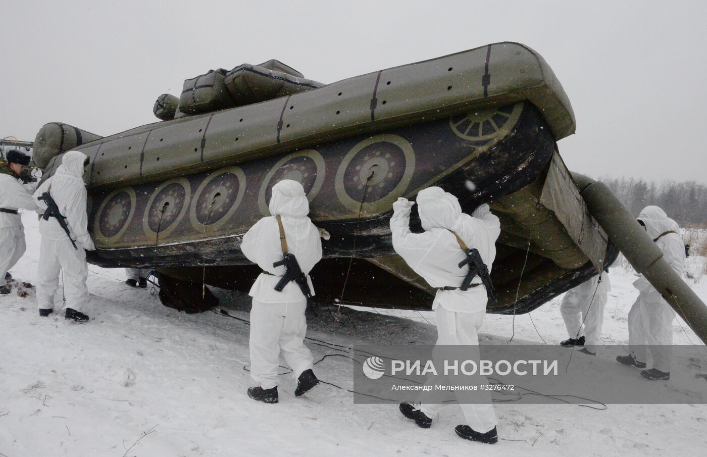 Учения инженерно-маскировочного полка в Московской области