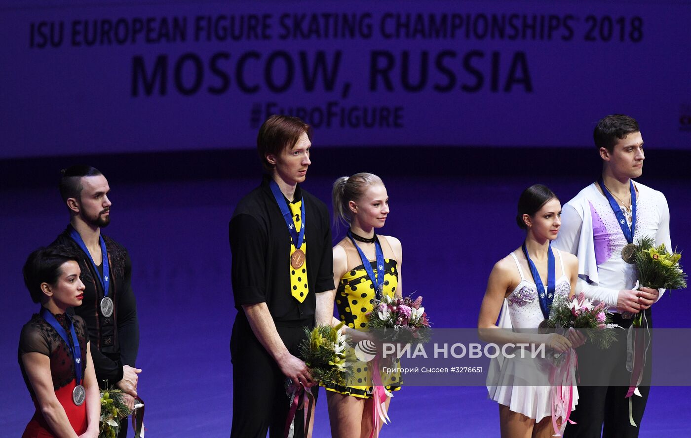 Фигурное катание. Чемпионат Европы. Пары. Произвольная программа
