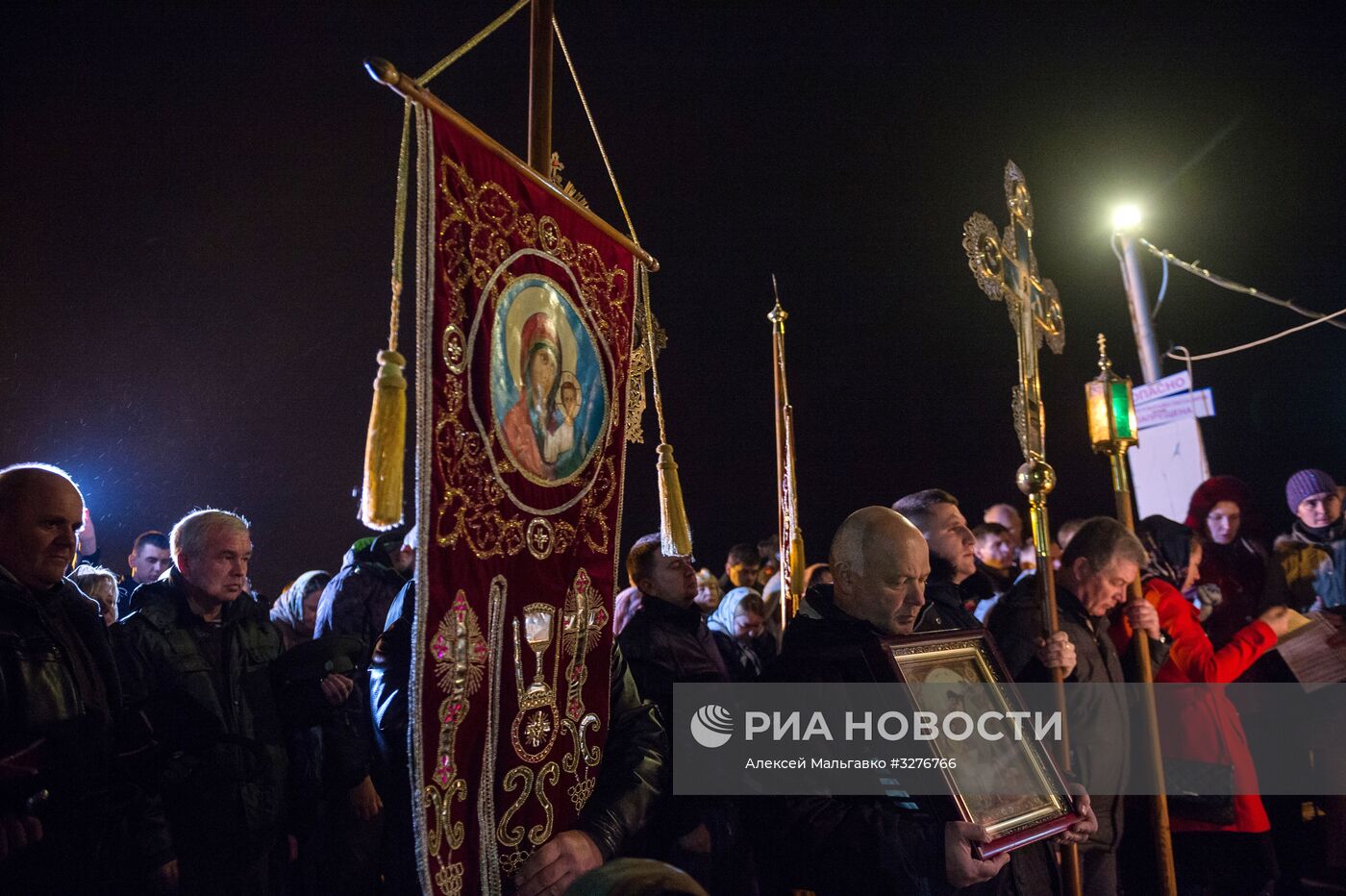 Празднование Крещения в городах России