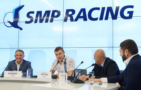Пресс-конференция гонщика Формулы 1 Сергея Сироткина
