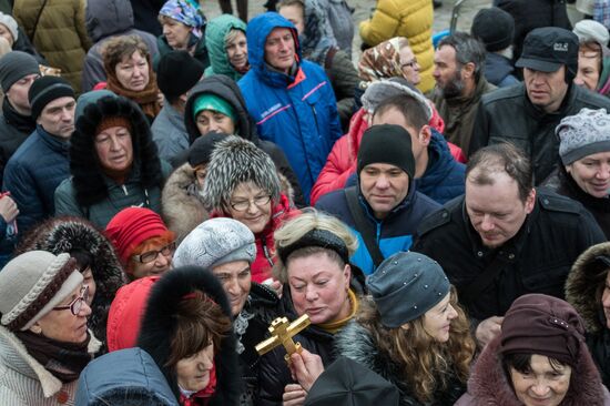 Празднование Крещения в городах России