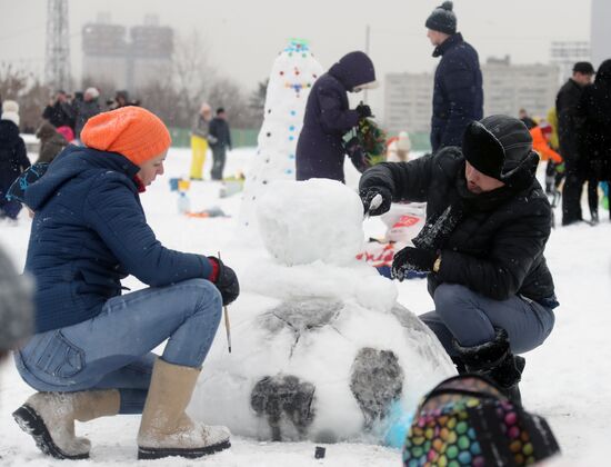 Фестиваль "Арт-битва снеговиков"