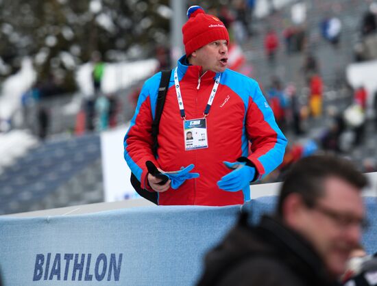 Биатлон. VI этап Кубка мира. Мужчины. Гонка преследования