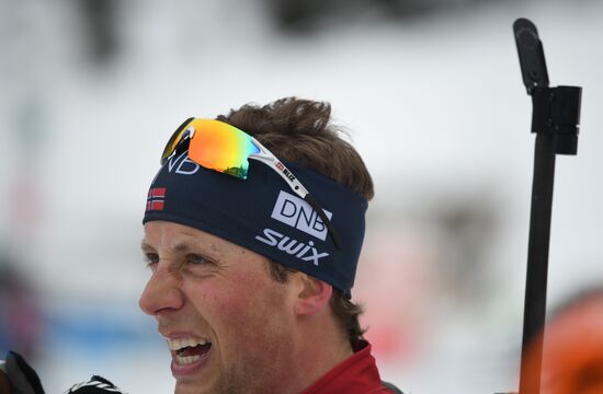 Биатлон. VI этап Кубка мира. Мужчины. Гонка преследования