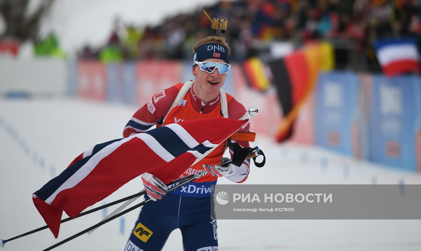 Биатлон. VI этап Кубка мира. Мужчины. Гонка преследования