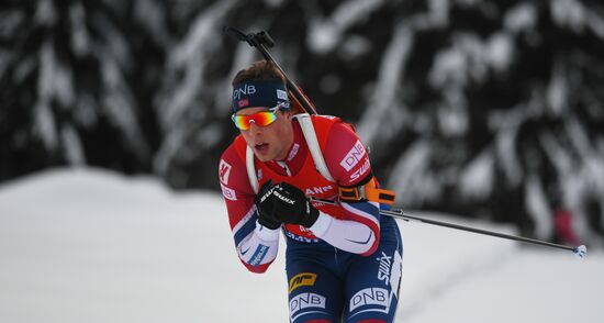 Биатлон. VI этап Кубка мира. Мужчины. Гонка преследования