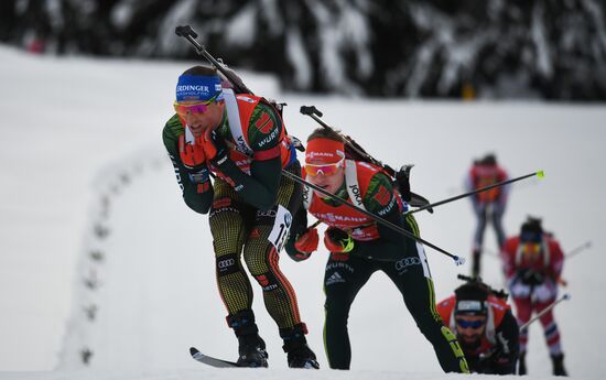 Биатлон. VI этап Кубка мира. Мужчины. Гонка преследования