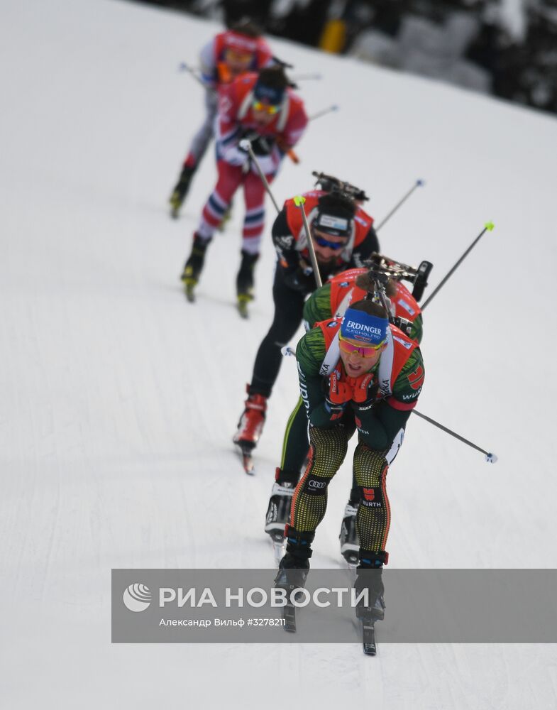 Биатлон. VI этап Кубка мира. Мужчины. Гонка преследования