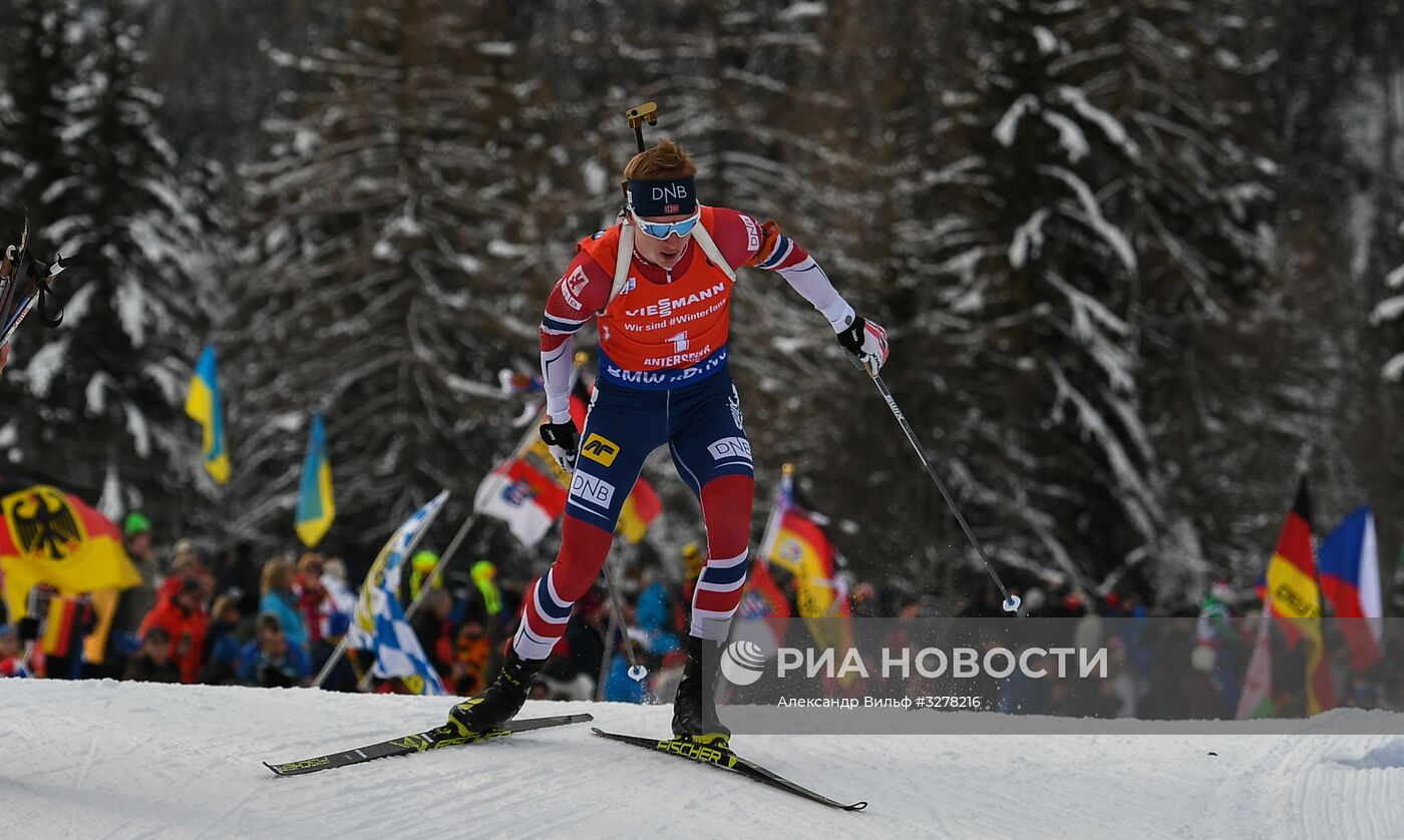 Биатлон. VI этап Кубка мира. Мужчины. Гонка преследования