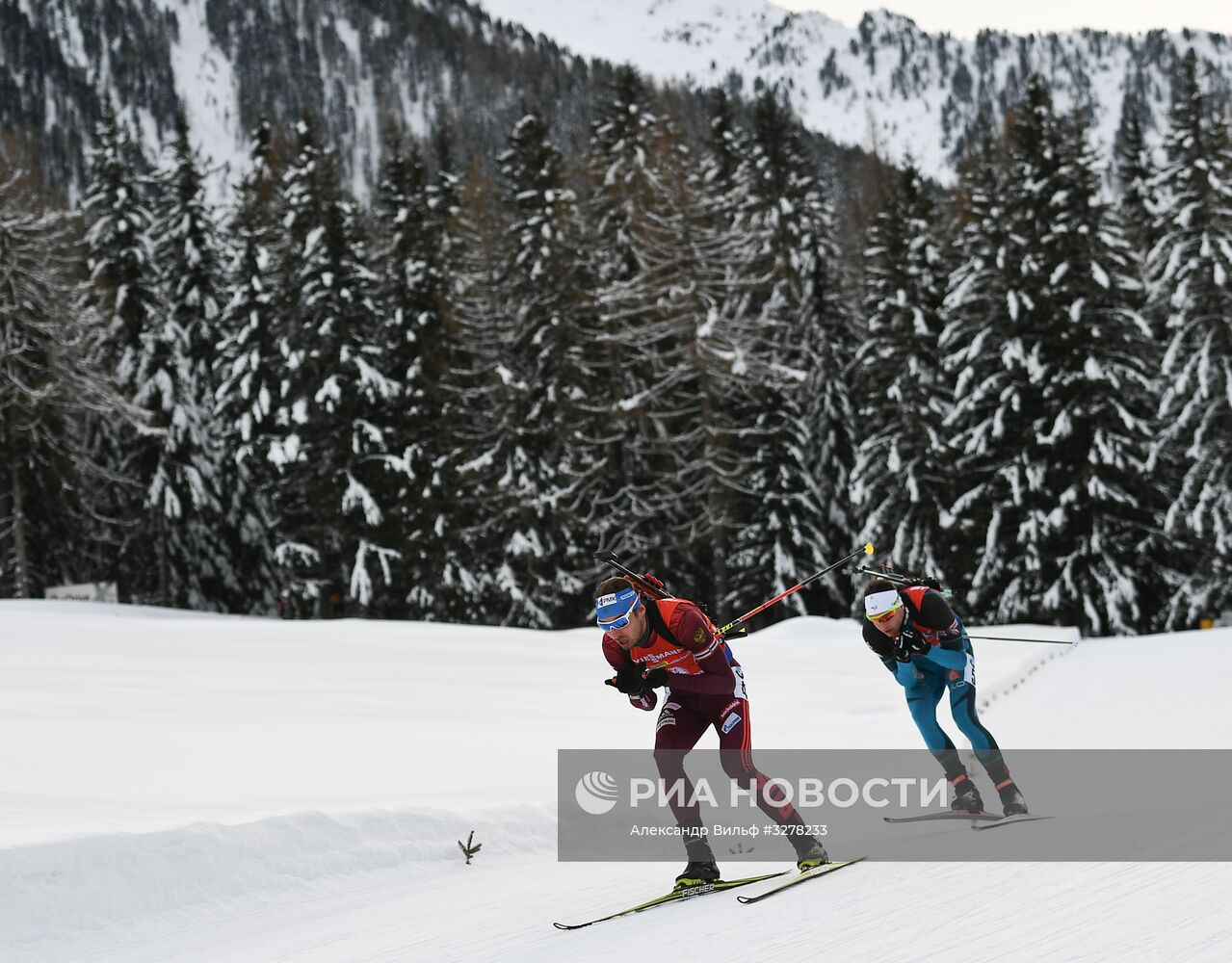 Биатлон. VI этап Кубка мира. Мужчины. Гонка преследования
