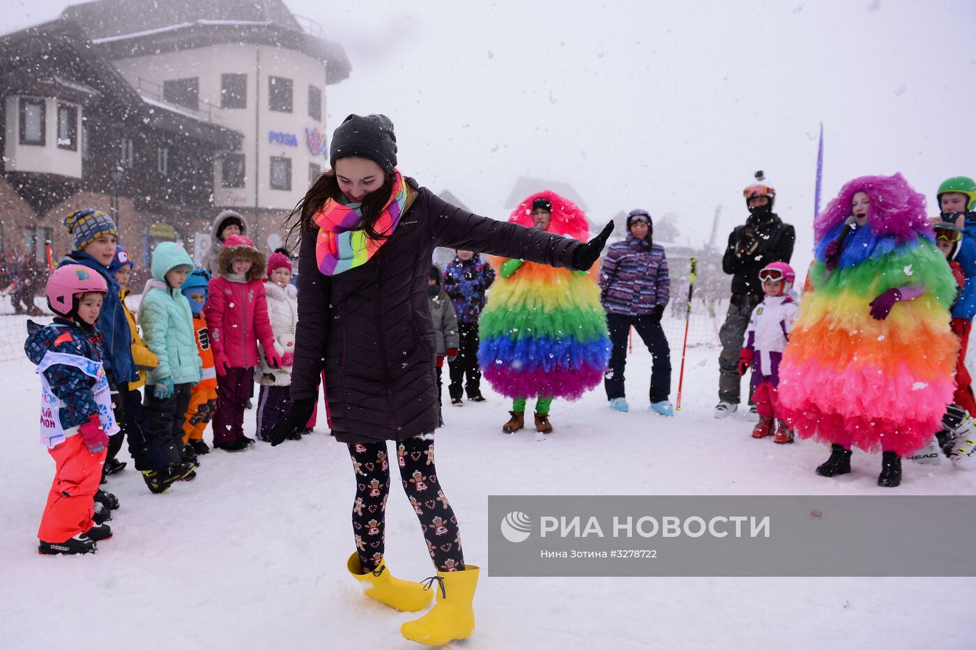 "День снега" на горнолыжных курортах в Сочи