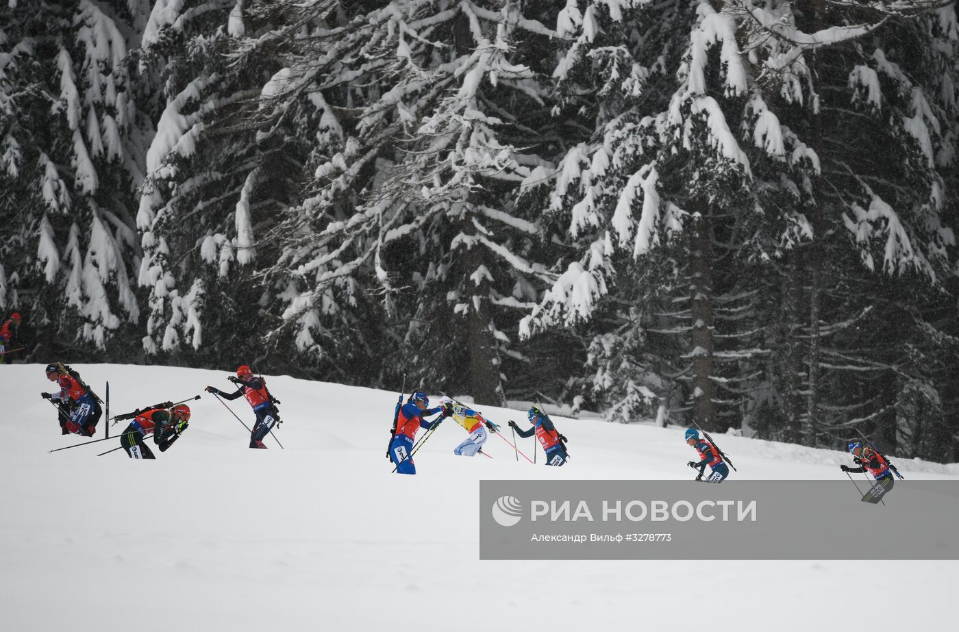 Биатлон. VI этап Кубка мира. Женщины. Масс-старт