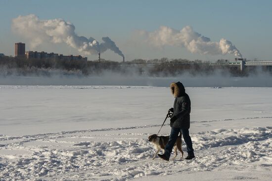 Морозы в Новосибирске