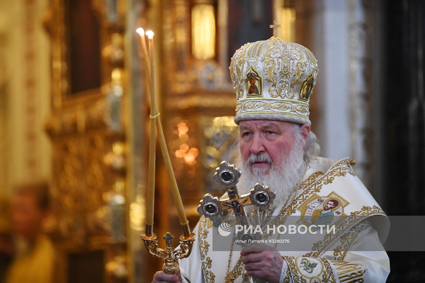 Патриаршее служение в день открытия XXVI Международных Рождественских чтений