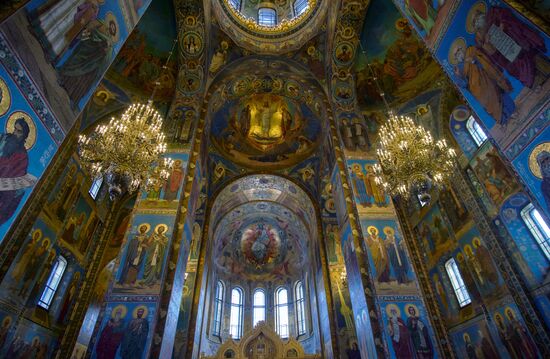 Реставрация храма Спаса на Крови в Санкт-Петербурге