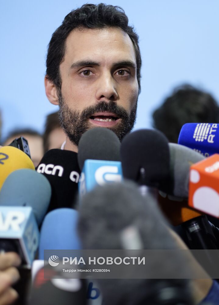 Встреча К. Пучдемона со спикером парламента Каталонии Р. Торреном в Брюсселе