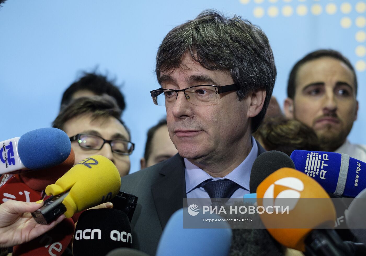 Встреча К. Пучдемона со спикером парламента Каталонии Р. Торреном в Брюсселе