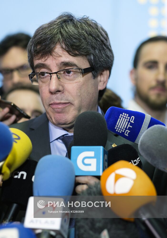 Встреча К. Пучдемона со спикером парламента Каталонии Р. Торреном в Брюсселе