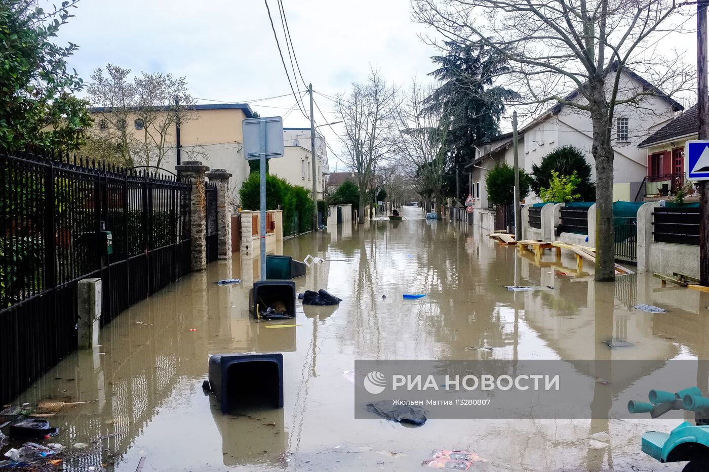 Наводнение в Париже